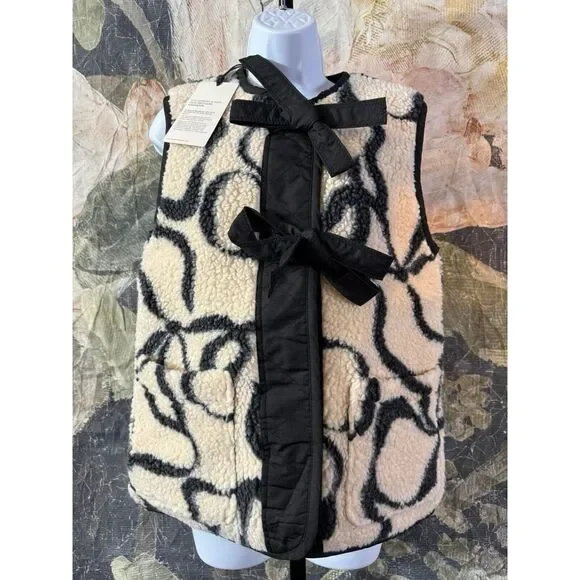 New Free People Damson Madder Marta Borg Gilet Size 8 - Picture 6 of 10